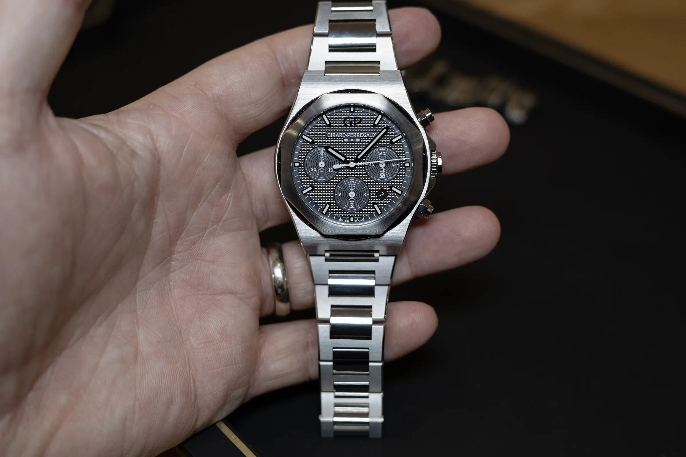 Video: First Look at the Girard-Perregaux Laureato Chronograph Now in Grade 5 Titanium