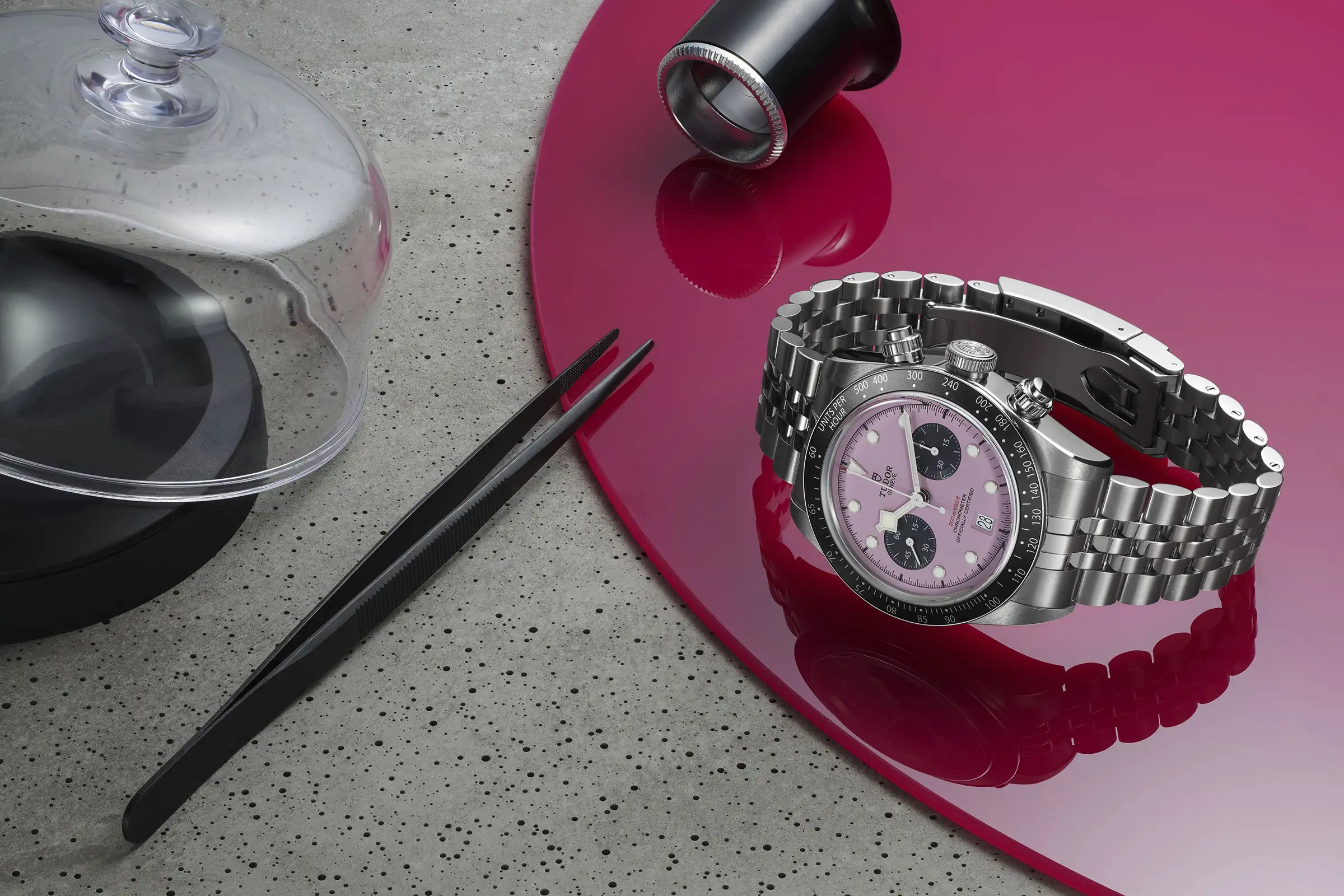 Tudor Introduces New Black Bay Chronograph with Pink Dial