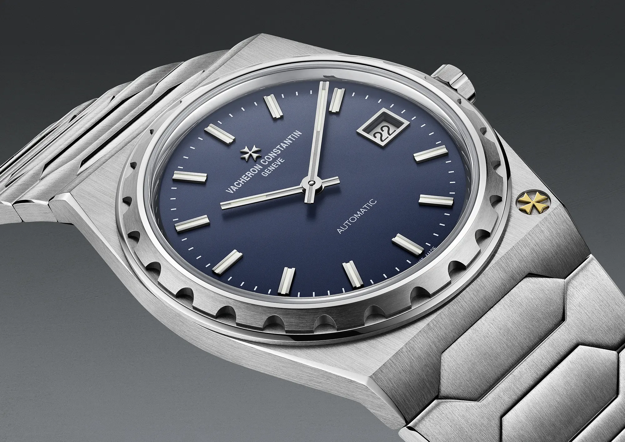 Vacheron Constantin 222 Gets Steel Case, Blue Dial